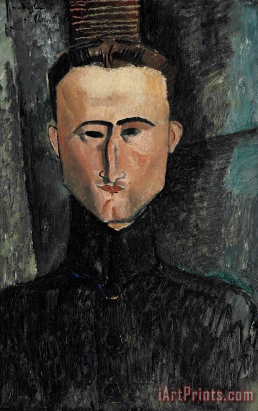 Amedeo Modigliani Portrait Du Peintre Rouveyre, 1915 Art Painting