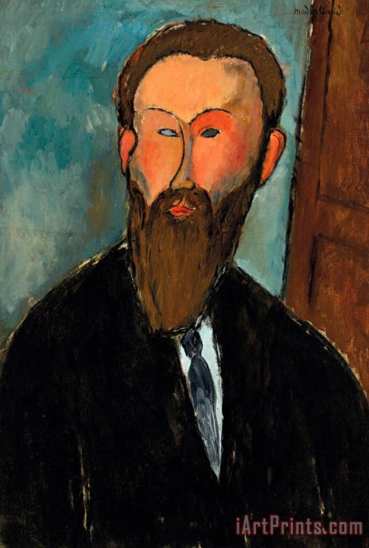 Amedeo Modigliani Portrait Du Photographe Dilewski, 1916 Art Painting