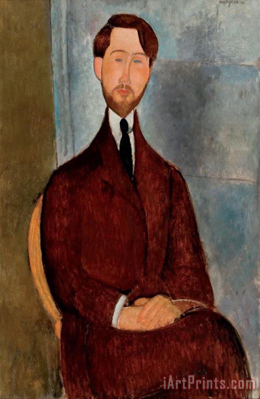 Portrait of Leopold Zborowski, 1916 painting - Amedeo Modigliani Portrait of Leopold Zborowski, 1916 Art Print