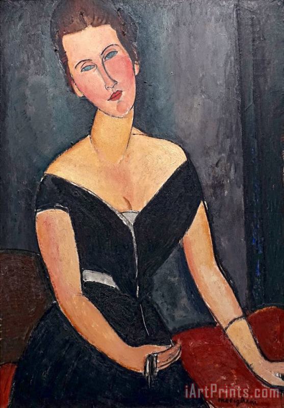 Amedeo Modigliani Portrait of Madame Cecile Van Muyden, 1917 Art Painting