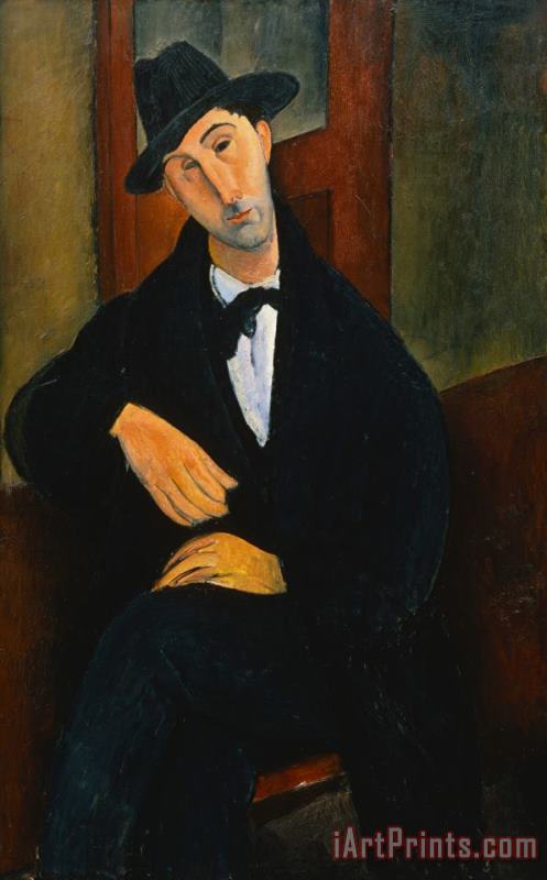 Portrait of Mario painting - Amedeo Modigliani Portrait of Mario Art Print