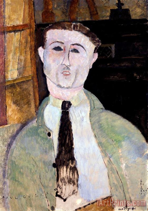 Portrait Of Paul Guillaume painting - Amedeo Modigliani Portrait Of Paul Guillaume Art Print