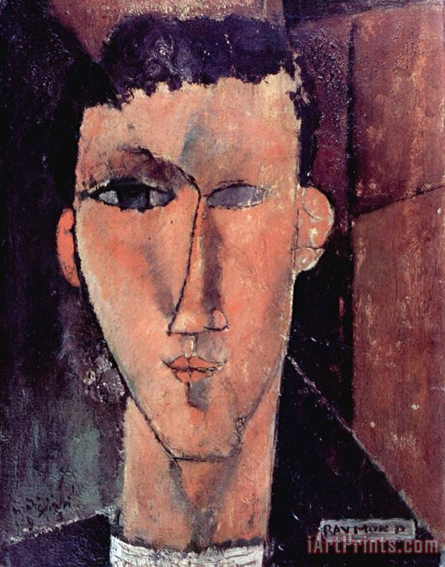 Amedeo Modigliani Portrait of Raymond, 1915 Art Print