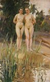 Anders Leonard Zorn - Two Friends painting