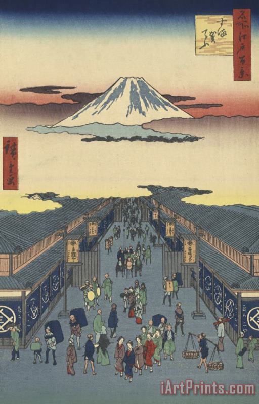Ando Hiroshige Suruga Cho Art Print