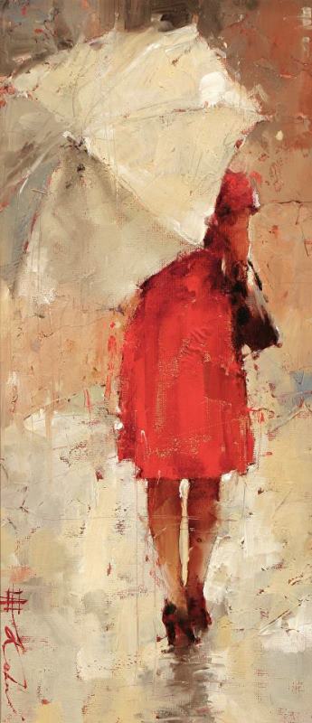 Summer Drizzle painting - Andre Kohn Summer Drizzle Art Print