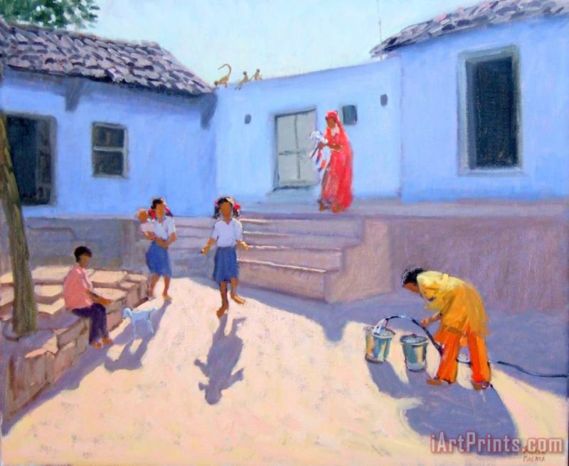 Andrew Macara Filling Water Buckets Art Painting