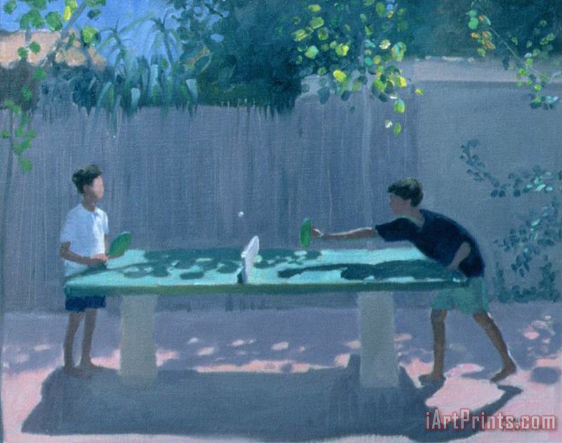Table Tennis painting - Andrew Macara Table Tennis Art Print