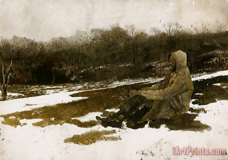 andrew wyeth Army Surplus 1966 Art Painting