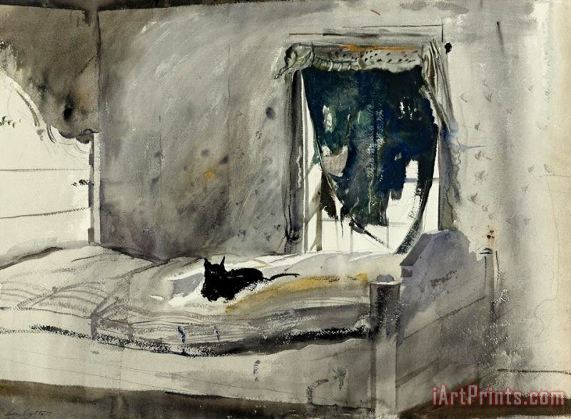 andrew wyeth Christina's Bedroom 1947 Art Print