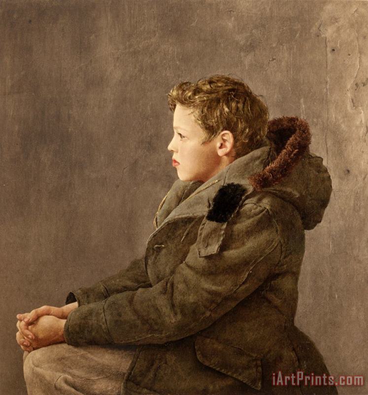 Nicholas, 10 Years Old painting - andrew wyeth Nicholas, 10 Years Old Art Print