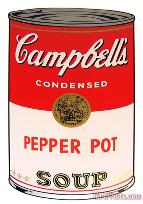 Andy Warhol Campbell's Soup Pepper Pot Art Painting