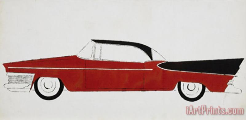 Car C 1959 painting - Andy Warhol Car C 1959 Art Print