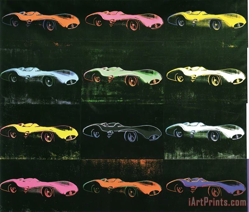 Formula 1 Car W196 R 1954 painting - Andy Warhol Formula 1 Car W196 R 1954 Art Print