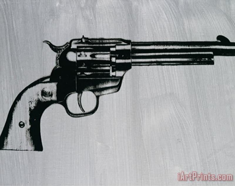Andy Warhol Gun C 1981 Art Painting