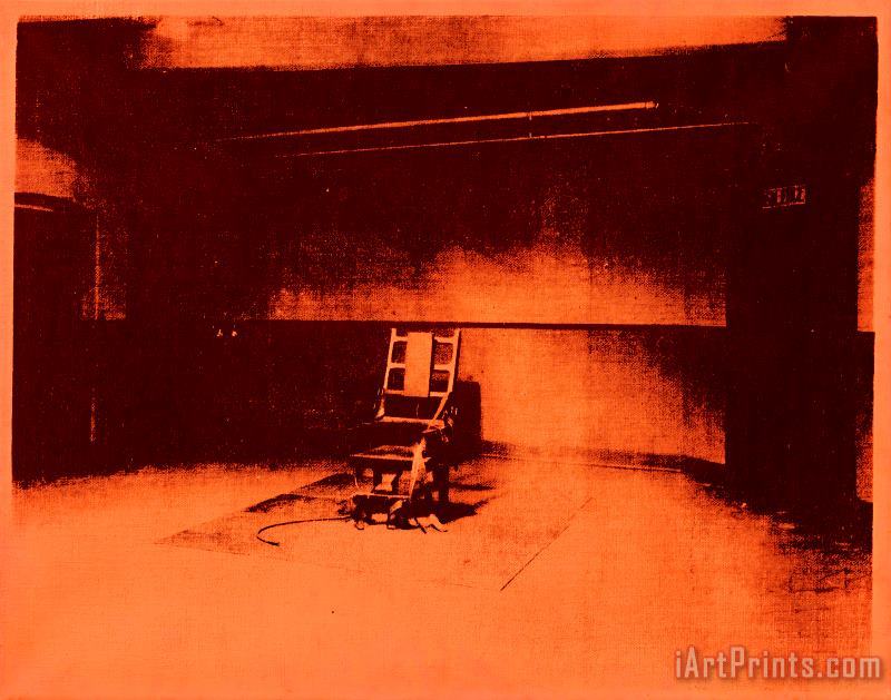 Andy Warhol Little Electric Chair, 1965 Art Painting