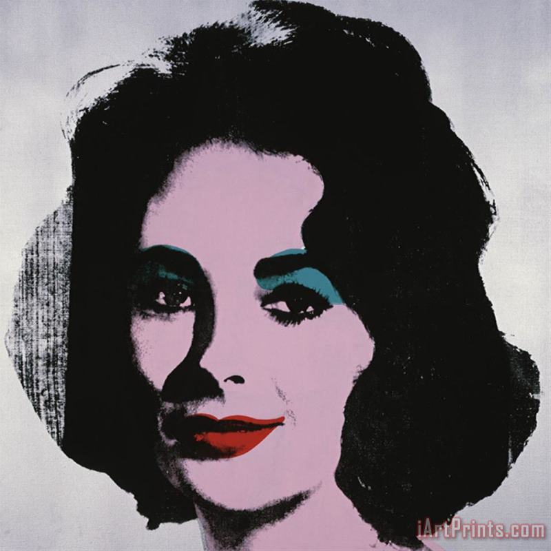 Liz 1963 painting - Andy Warhol Liz 1963 Art Print