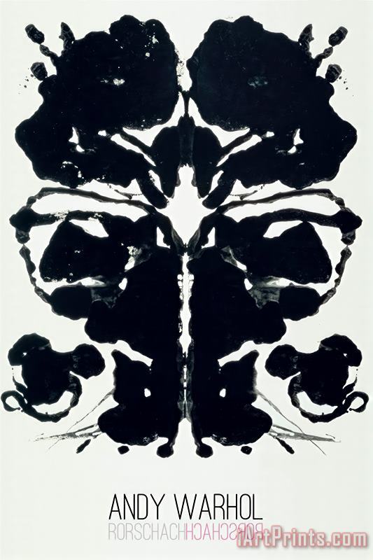 Rorschach painting - Andy Warhol Rorschach Art Print