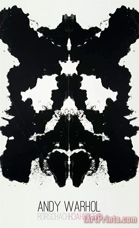 Rorschach 1984 painting - Andy Warhol Rorschach 1984 Art Print