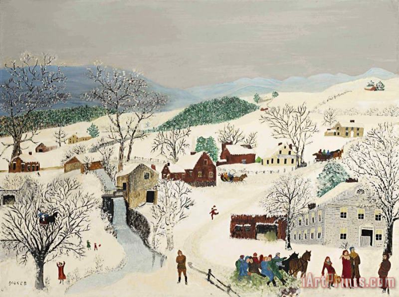 Anna Mary Robertson (grandma) Moses Come on 1952 Art Painting