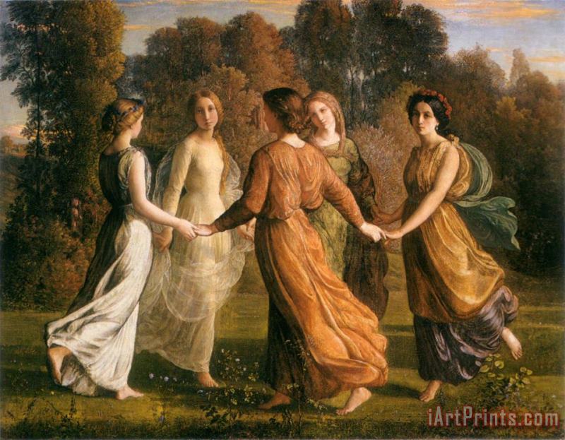 The Poem of The Soul Rays of The Sun painting - Anne Francois Louis Janmot The Poem of The Soul Rays of The Sun Art Print
