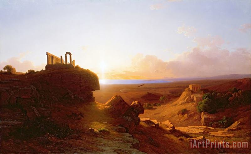 Antal Ligeti Romantic Landscape Art Painting
