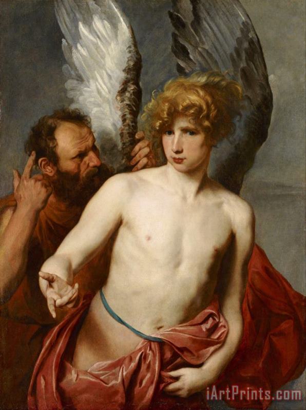 Daedalus And Icarus painting - Anthonie Van Dyck Daedalus And Icarus Art Print