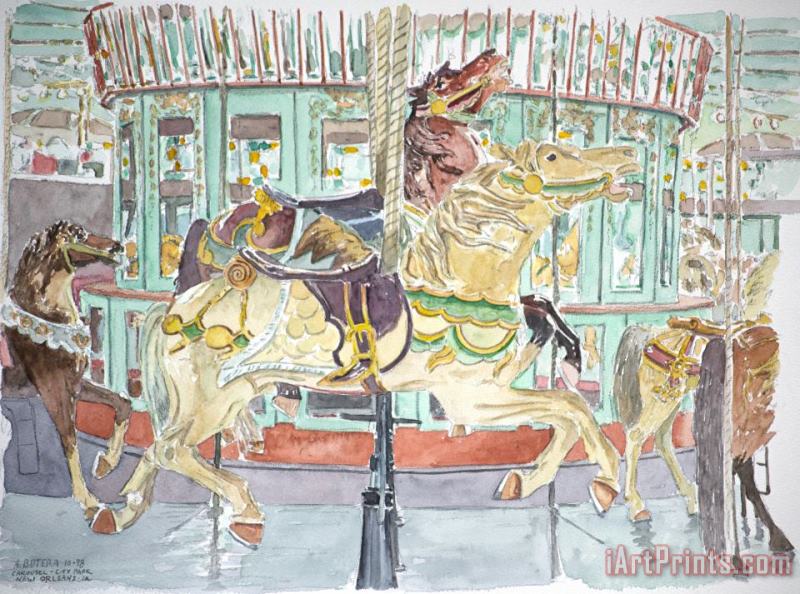 Anthony Butera New Orleans Carousel Art Painting