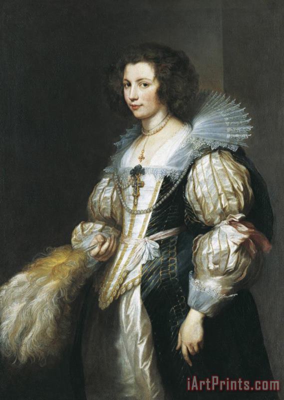 Portrait of Maria Louisa De Tassis painting - Anthony van Dyck Portrait of Maria Louisa De Tassis Art Print