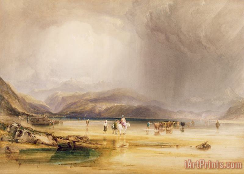 Anthony Vandyke Copley View from Snowdon from Sands of Traeth Mawe Art Painting
