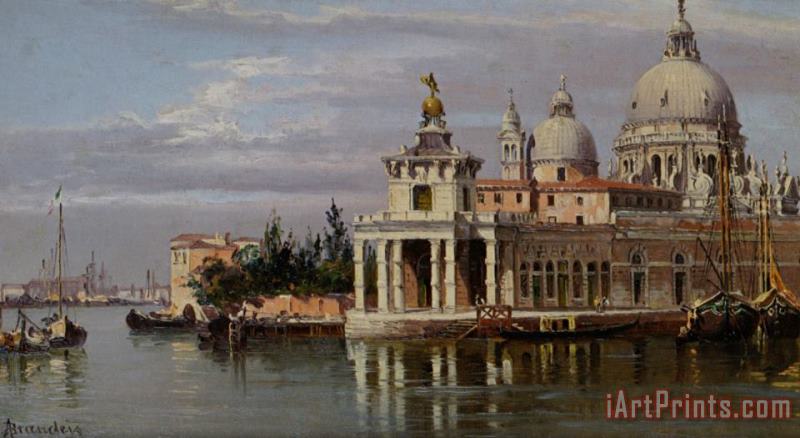 The Dogana Venice painting - Antonietta Brandeis The Dogana Venice Art Print