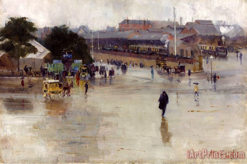 The Railway Station, Redfern painting - Arthur Streeton The Railway Station, Redfern Art Print