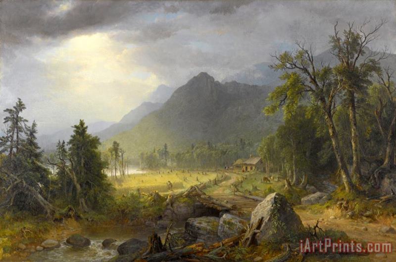 The First Harvest in The Wilderness painting - Asher Brown Durand The First Harvest in The Wilderness Art Print