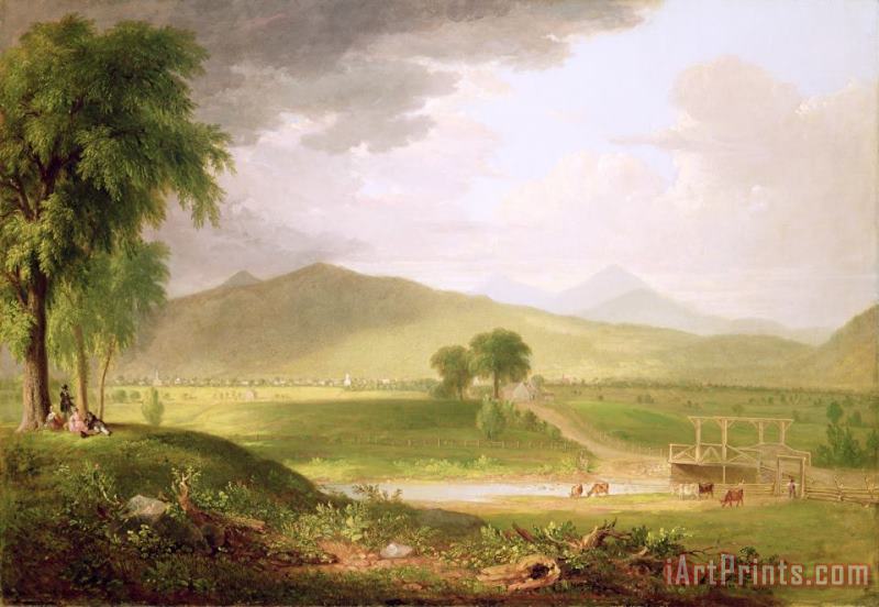 Asher Brown Durand View of Rutland - Vermont Art Painting