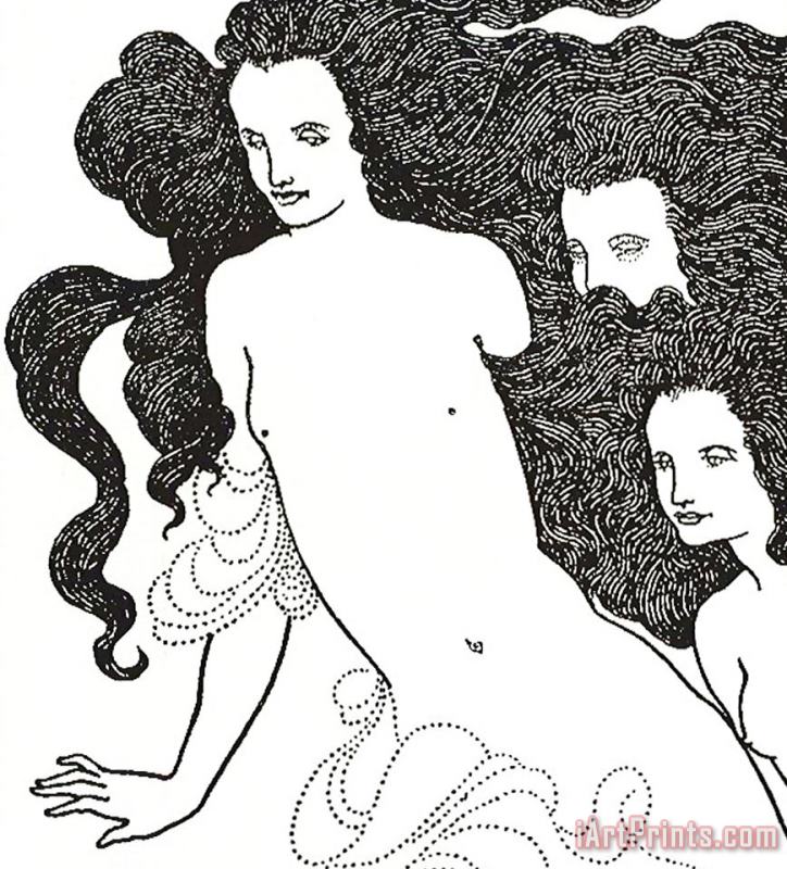 Aubrey Beardsley The Comedy Of The Rhinegold Art Print