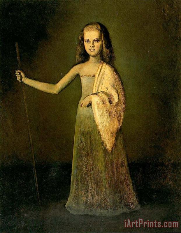Balthasar Klossowski De Rola Balthus Princess Maria Volkonsky at The Age of Twelve 1945 Art Painting