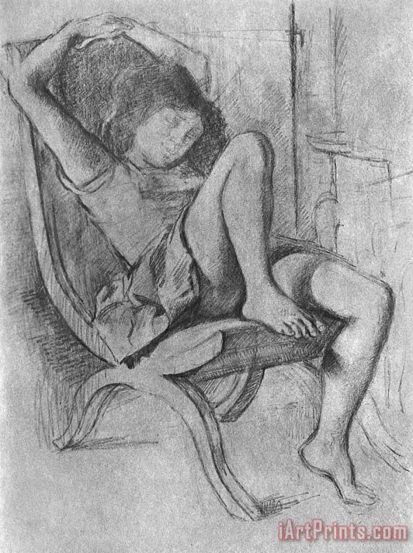 Balthasar Klossowski De Rola Balthus Young Girl Asleep 1994 Art Print