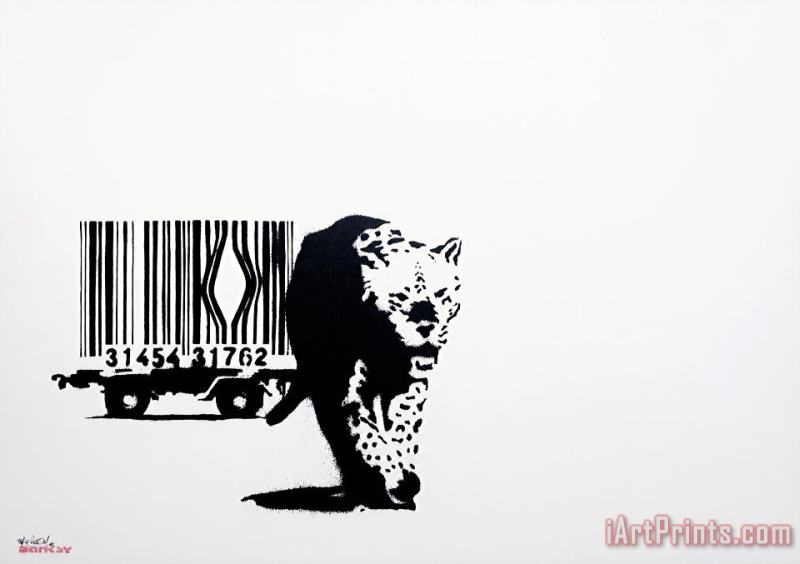 Barcode, 2003 painting - Banksy Barcode, 2003 Art Print