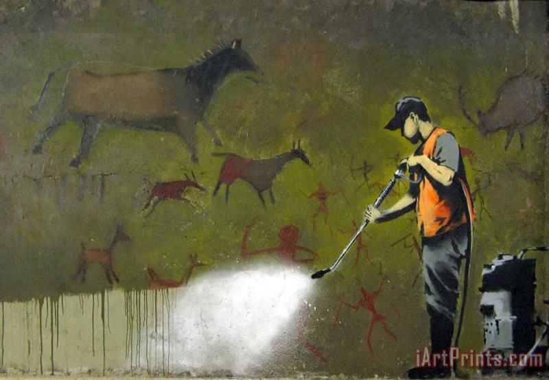 Banksy Whitewash Art Painting