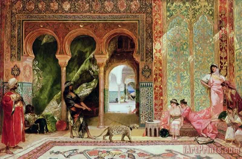 Benjamin Jean Joseph Constant A Royal Palace in Morocco Art Painting