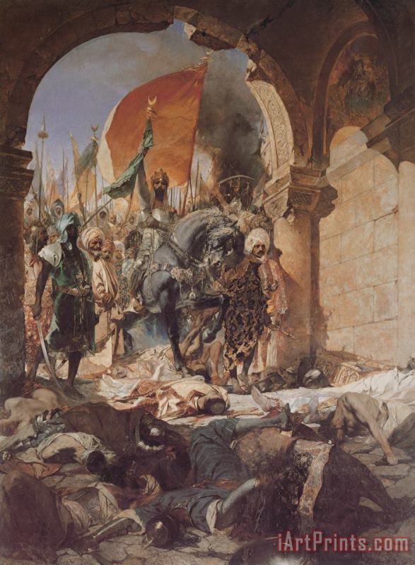 Benjamin Jean Joseph Constant The Entry of Mahomet II Into Constantinople Art Painting
