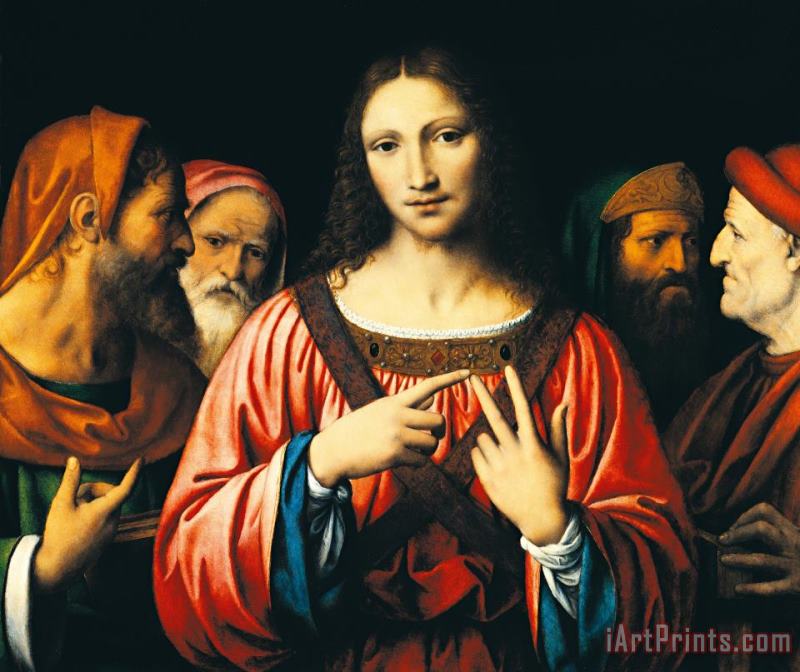 Christ Among The Doctors painting - Bernardino Luini Christ Among The Doctors Art Print
