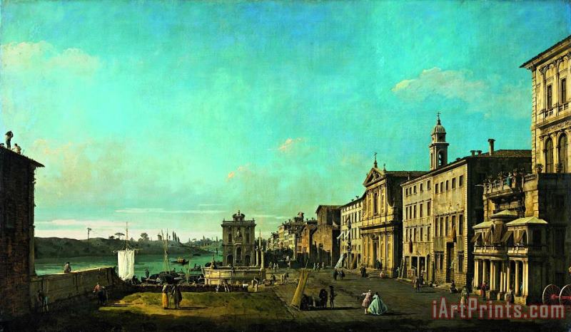 View of Via Di Ripetta in Rome painting - Bernardo Bellotto View of Via Di Ripetta in Rome Art Print