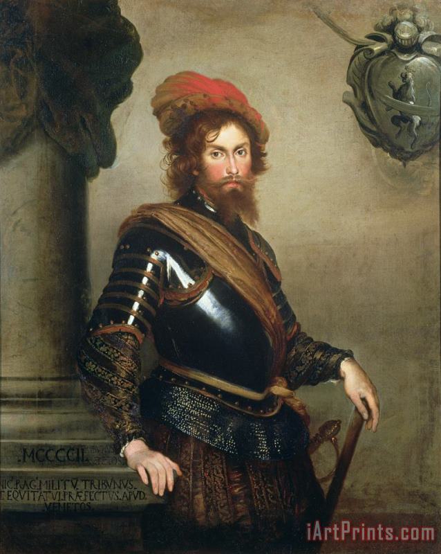 Bernardo Strozzi Portrait Of Nicolo Raggi Art Painting