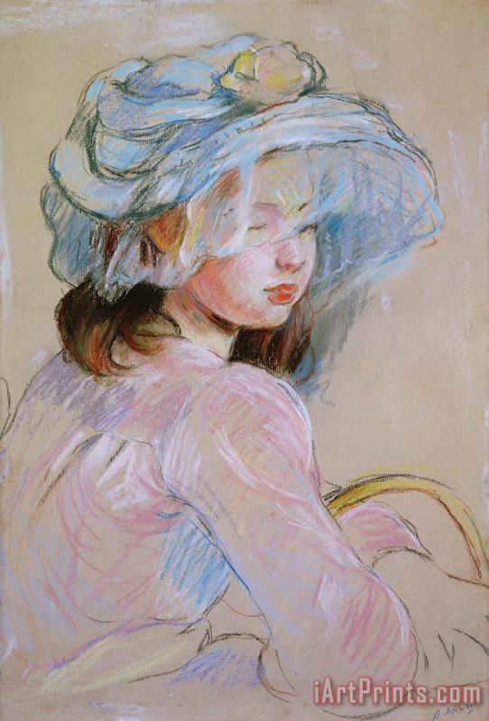 Girl Carrying A Basket painting - Berthe Morisot Girl Carrying A Basket Art Print