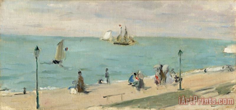 Berthe Morisot On The Beach (sur La Plage) Art Print