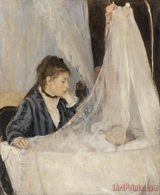 The Cradle painting - Berthe Morisot The Cradle Art Print
