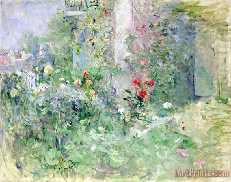 The Garden at Bougival painting - Berthe Morisot The Garden at Bougival Art Print