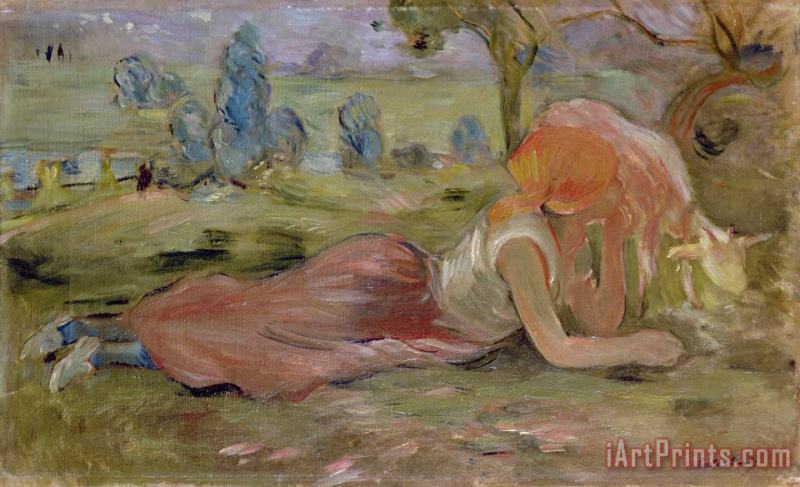 Berthe Morisot The Goatherd Art Painting