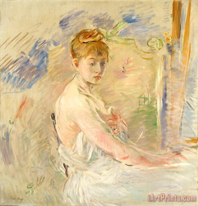 Berthe Morisot Young Girl Getting Up Art Painting